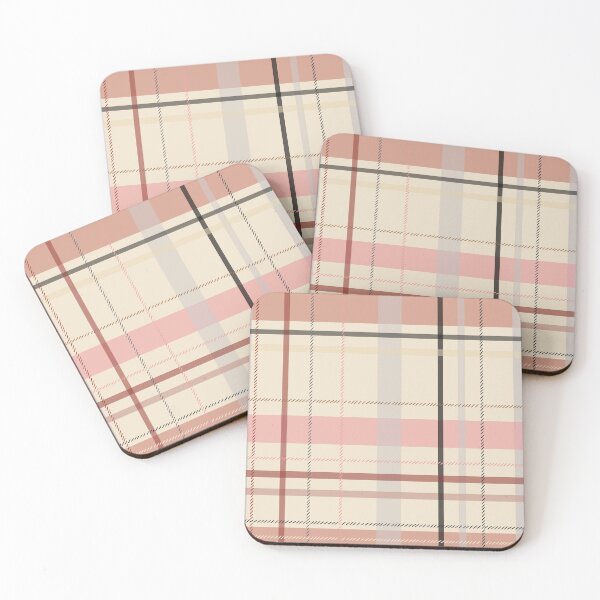 Item preview, plaid - cream and pink designed and sold by Claire Bowley.