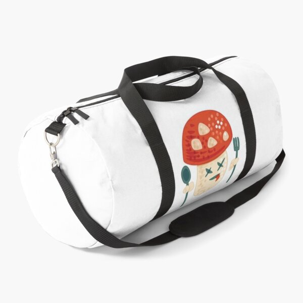 funny poisoned mushroom character Duffle Bag