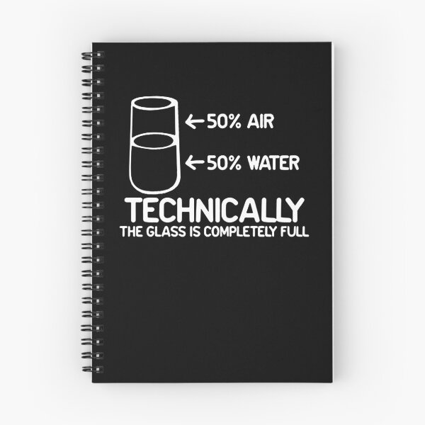 Item preview, Technically, it's always full Science Humor T-Shirt  designed and sold by clickmostro.
