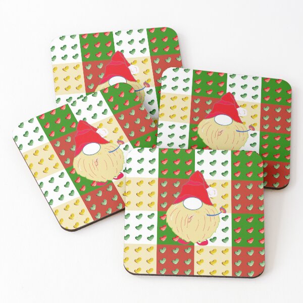 Item preview, Merry Xmas with gnome seamless pattern on Christmas background designed and sold by AnyMage.