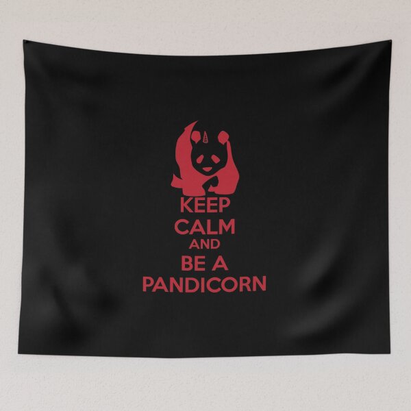 Item preview, Keep Calm And Be A PandiCorn - Red Logo Design designed and sold by 108dragons.