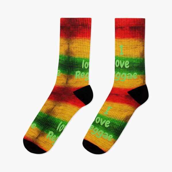 Item preview, I LOVE REGGAE  designed and sold by AJSkinnerPrints.