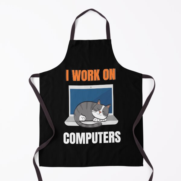 Item preview, Funny Cats and Computers Halloween Kitty for pet lovers designed and sold by biwdrawing.