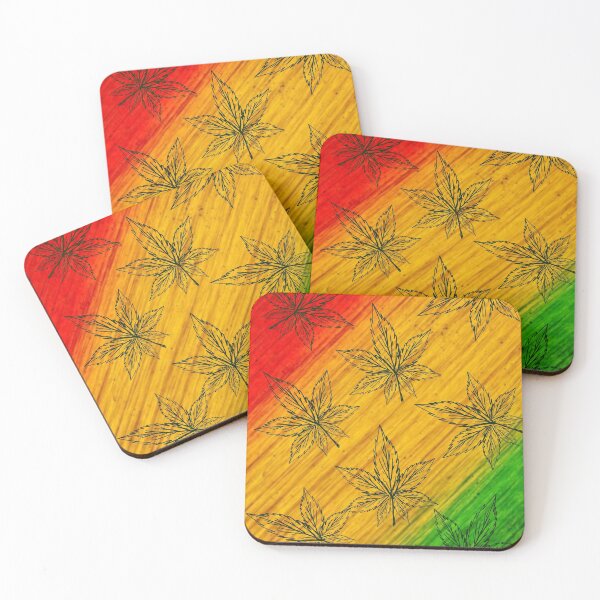 Item preview, LOVE REGGAE Green Leaf designed and sold by AJSkinnerPrints.