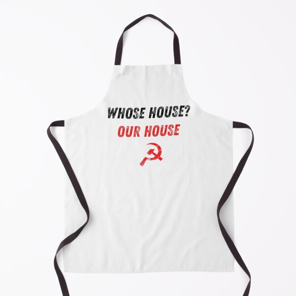 Item preview, Whose House? Our House (black text) | Communist Collectivist designed and sold by StickerPolitics.