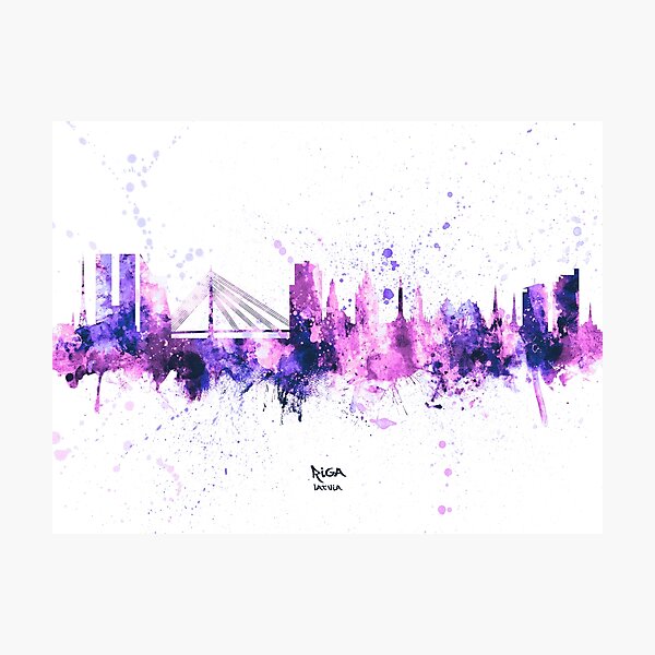 Item preview, Riga Latvia Skyline designed and sold by MICHAEL TOMPSETT.