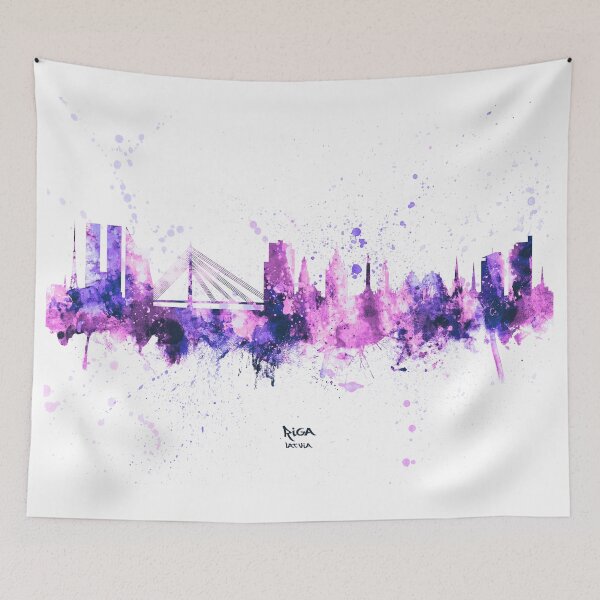 Item preview, Riga Latvia Skyline designed and sold by ArtPrints.