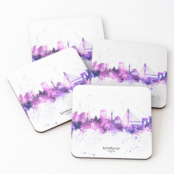 Item preview, Bucharest Romania Skyline designed and sold by ArtPrints.