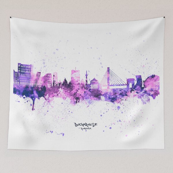 Item preview, Bucharest Romania Skyline designed and sold by ArtPrints.