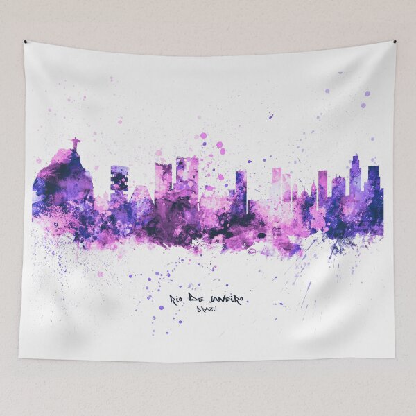 Item preview, Rio de Janeiro Brazil Skyline designed and sold by ArtPrints.