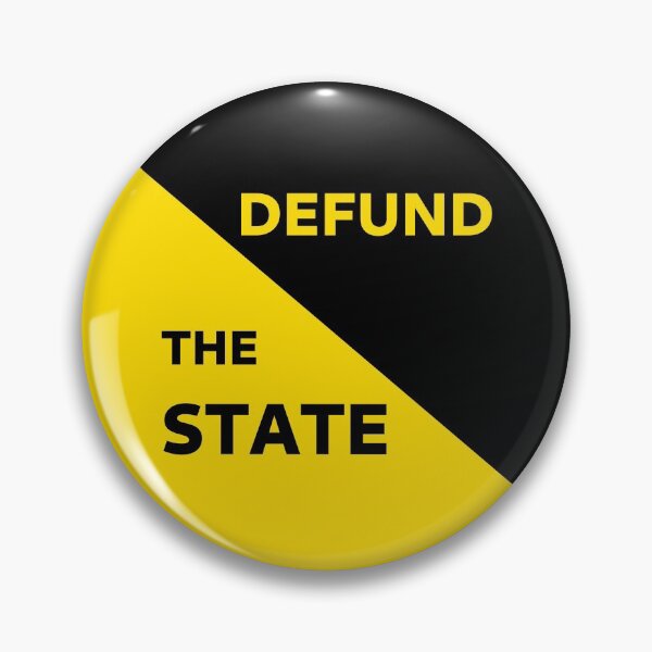 Item preview, Defund The State - Anarcho-Capitalism Flag designed and sold by SolarCross.
