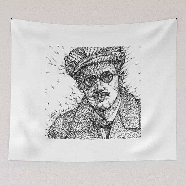 Item preview, JAMES JOYCE - ink portrait .1 designed and sold by lautir.