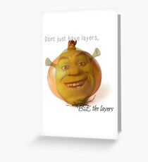 Shrek is an Onion Meme Greeting Card
