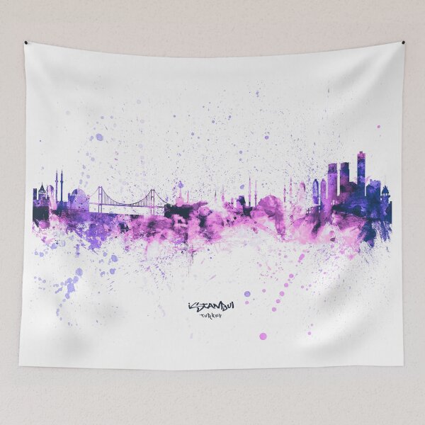 Artikelvorschau, Istanbul Turkey Skyline entworfen und verkauft von ArtPrints.
