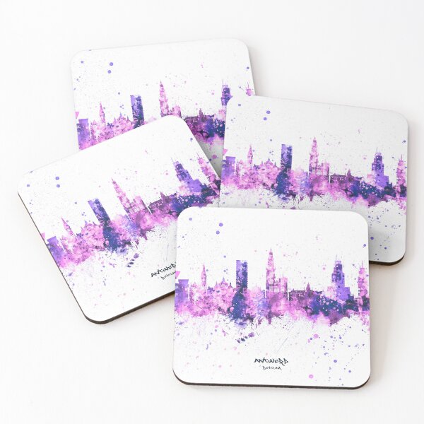 Item preview, Antwerp Belgium Skyline designed and sold by ArtPrints.