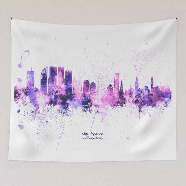 Item preview, The Hague Netherlands Skyline designed and sold by ArtPrints.