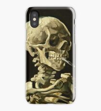 Vincent Van Gogh - Head Of A Skeleton With A Burning Cigarette, January 1886 - February 1886 iPhone Case/Skin
