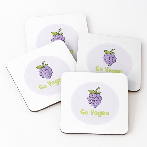 Item preview, Go vegan. Lettering. Vegan 100%. Grape icon.  designed and sold by KsuWonder.