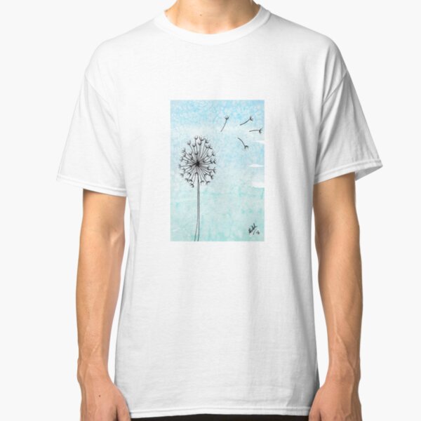 Origami Hummingbird Dandelion Make a Wish Tee