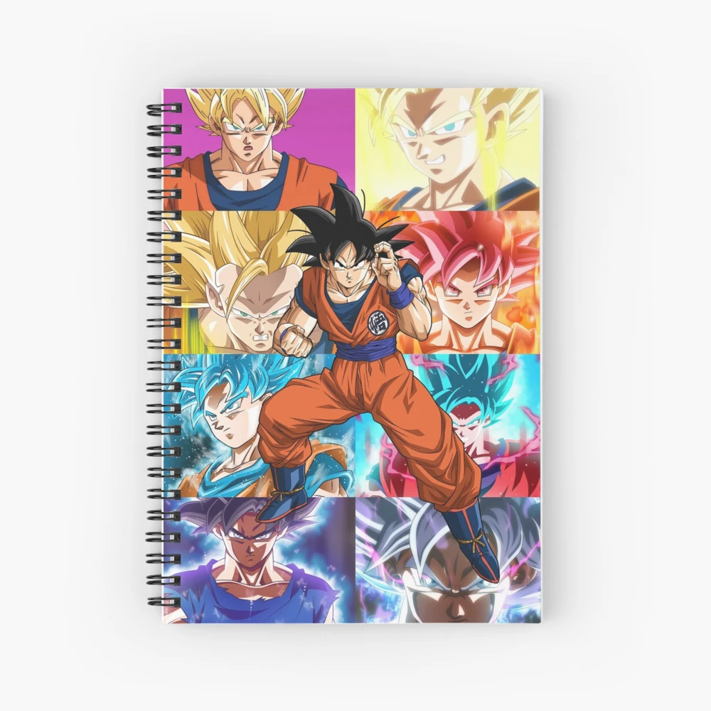 son goku and golden frezzer Spiral Notebook for Sale by JulyArt9