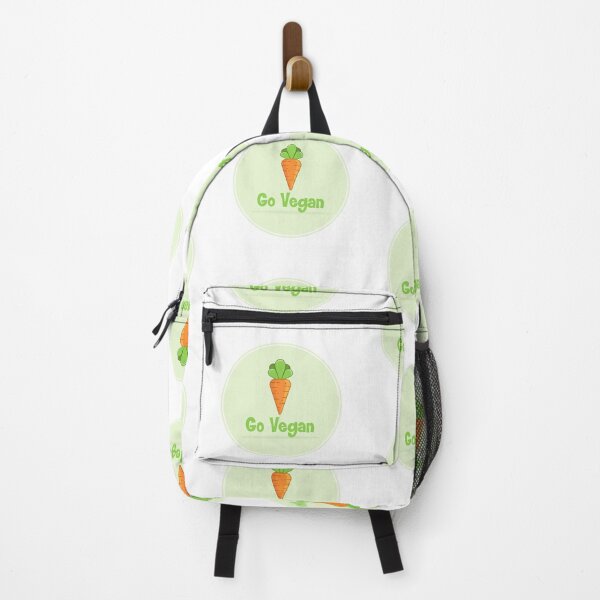 Item preview, Go vegan. Vegan 100% . Carrot icon. Logo. Modern print. Vegetarian designed and sold by KsuWonder.
