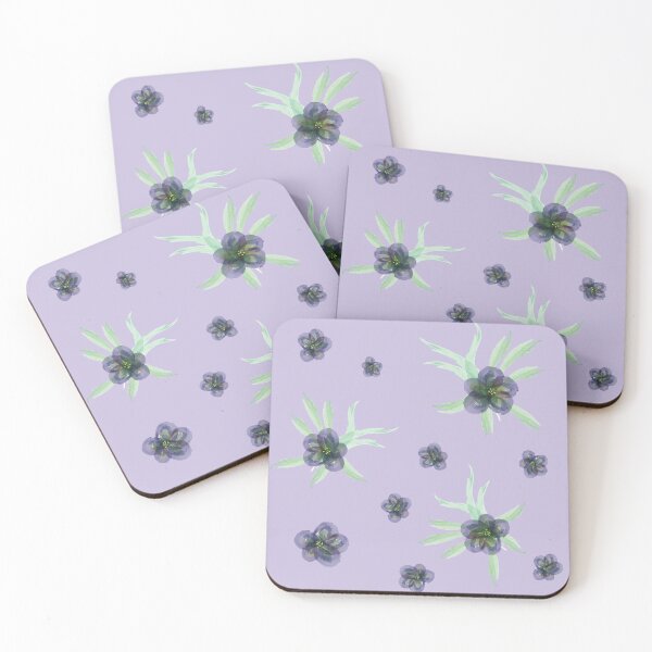 Artikelvorschau, Blau - Violette Aquarellblumen entworfen und verkauft von Pavnud.