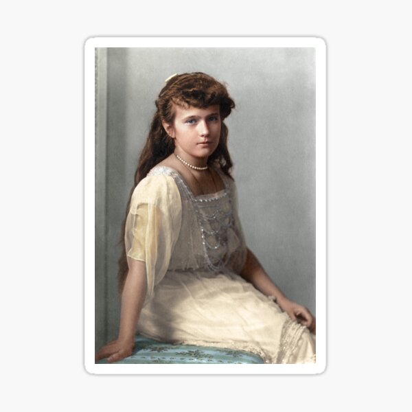 Vista previa del artículo con la obra «Gran Duquesa Anastasia Romanov (C1914)», diseñado y vendido por JBColourisation.
