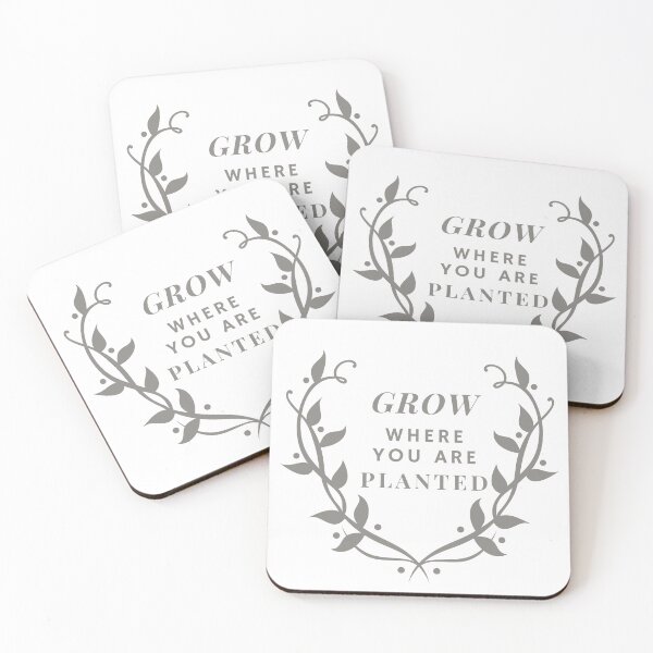 Item preview, Grow Where You Are Planted - Motivational Quotes - Vintage designed and sold by josagallery.