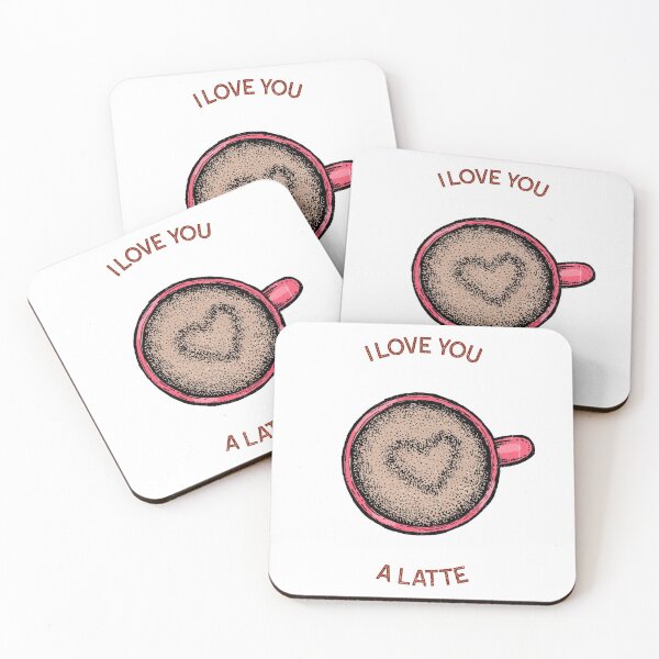 Item preview, I love you a latte  designed and sold by MizzKarizmah.