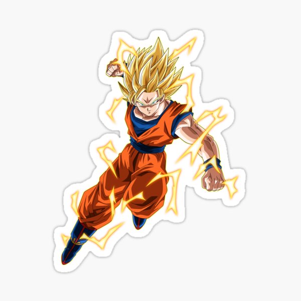 Goku SSJ 2 Sticker by Dankelys