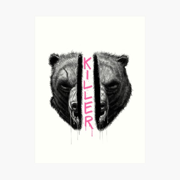 Killer Bear Art Prints | Redbubble