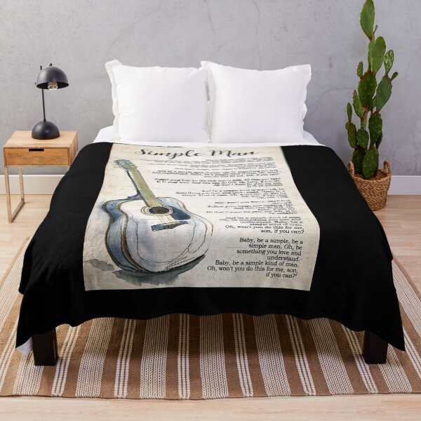 Item preview, Simple Man Lyrics Poster Gift - Simple Man Lyrics With Guitar designed and sold by MagicatcoArt.