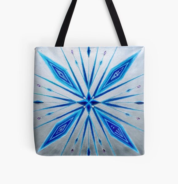 Frozen Snowflake All Over Print Tote Bag