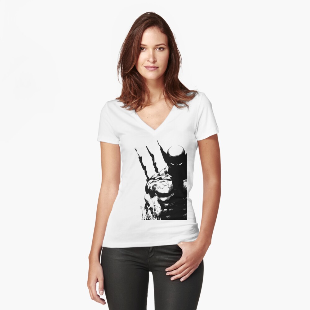 Item preview, Fitted V-Neck T-Shirt designed and sold by CrowRider.