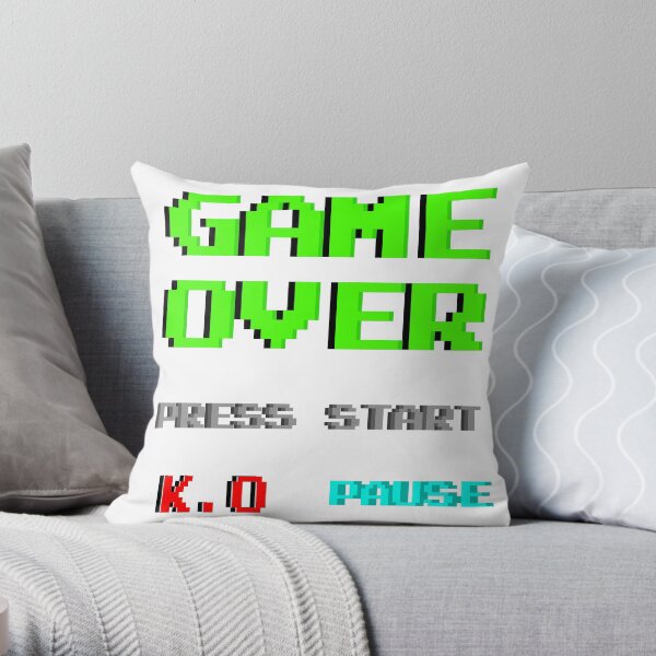 Gamer Stickers Pack Throw Pillow