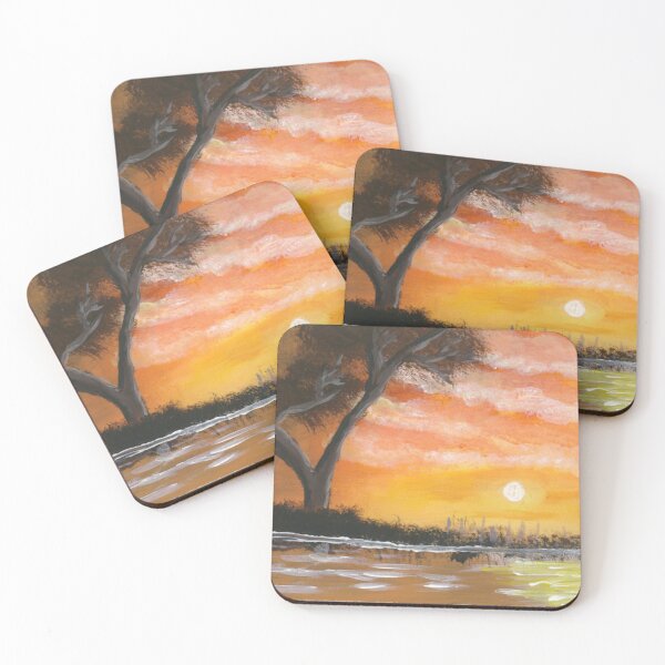 Item preview, Autumn Drawn Sunset designed and sold by onebrushcreatio.