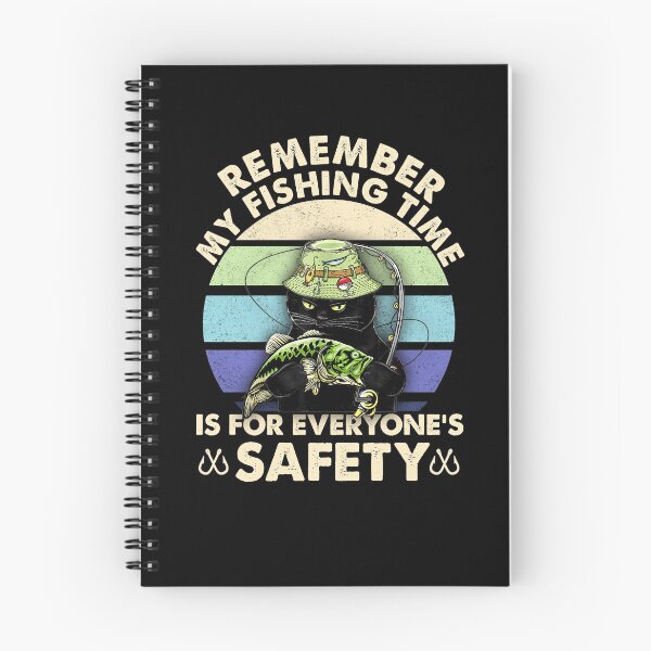 Item preview, Remember My Fishing Time Is For Everyones Safety Black Cat  designed and sold by glynismalcolm.