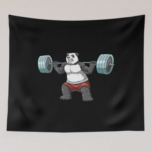 Item preview, Panda Bodybuilding Hustle For That Muscle designed and sold by melomedia.