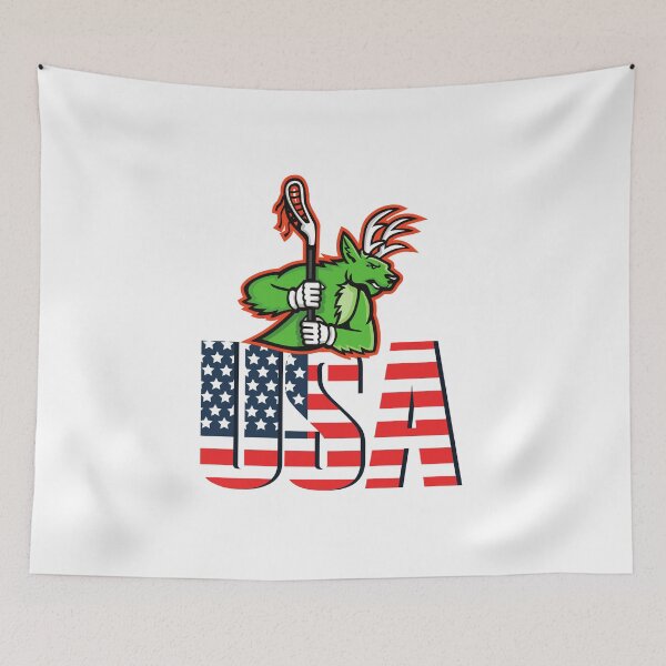 Item preview, Lacrosse USA American Flag designed and sold by besttwlife.