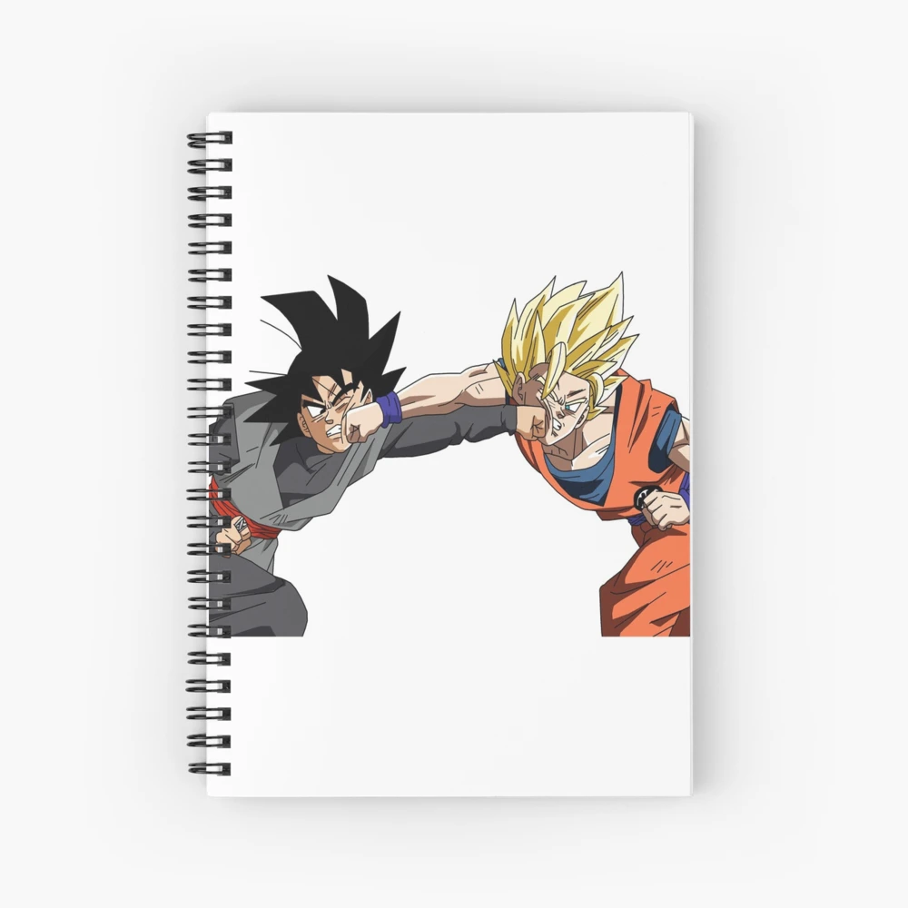 son goku and golden frezzer Spiral Notebook for Sale by JulyArt9