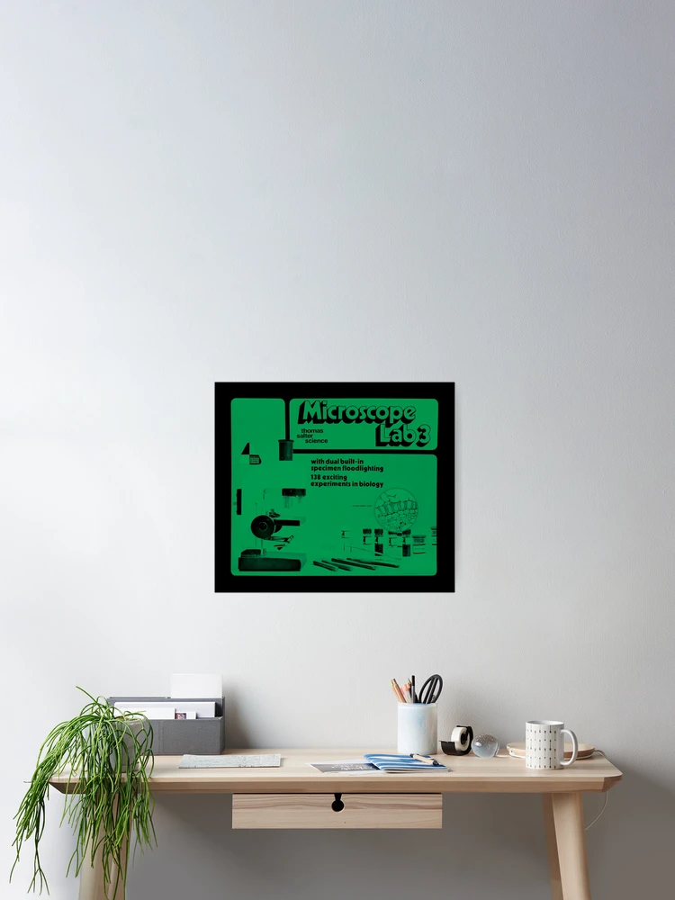 Thumbnail 2 of 3, Poster, Microscope Lab designed and sold by haunteddata.
