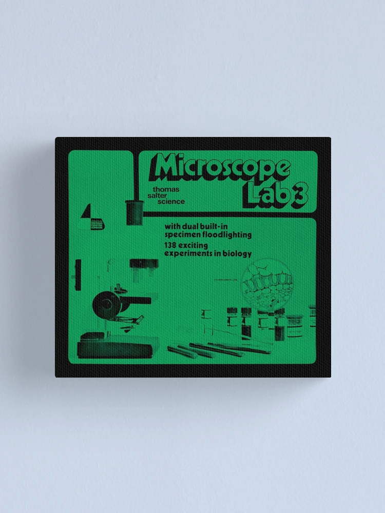 Thumbnail 1 of 3, Canvas Print, Microscope Lab designed and sold by haunteddata.