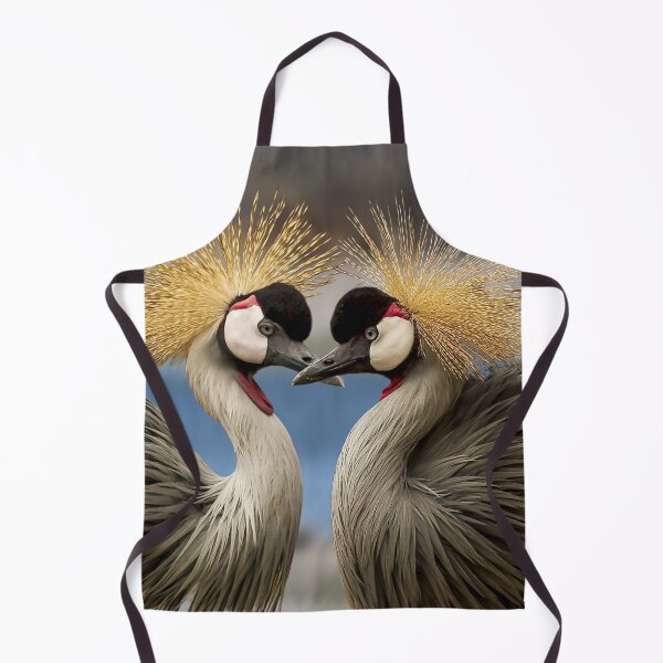 Item preview, African Grey Crowned Cranes, Golden Crested Crane Couple designed and sold by Orianah.