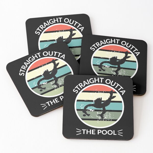 Item preview, Straight outta the pool Vintage retro Underwater hockey logo (Octopush) designed and sold by Kei-O-kay.