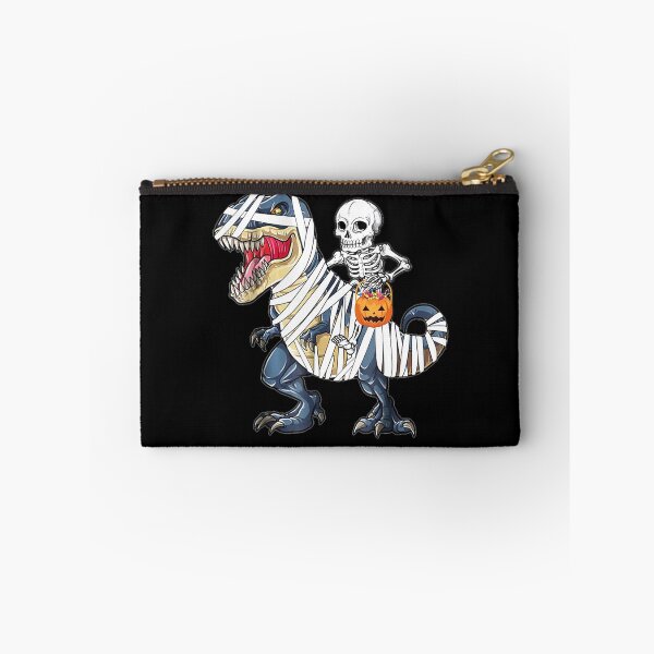 Item preview, Skeleton Riding Mummy Dinosaur T rex Halloween Kids Boys Men  designed and sold by glynismalcolm.