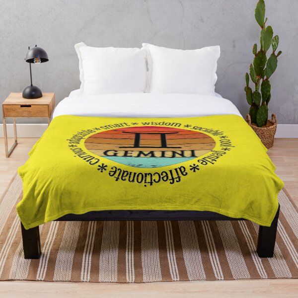 Item preview, Gemini,zodiac sign and lettering, sunset retro style designed and sold by plastic2021.
