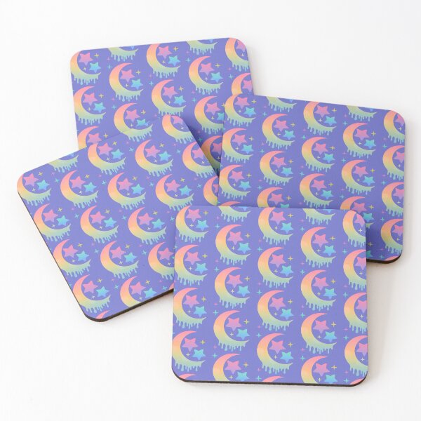 Item preview, Pastel Moon and Stars (with Background) designed and sold by nightjing.