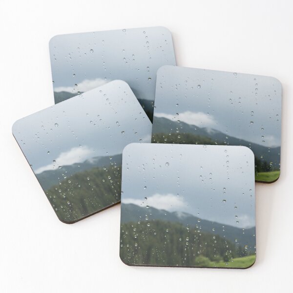 Item preview, Stuck Inside - Rainy Day Window to the Mountains designed and sold by Georgia Mizuleva.