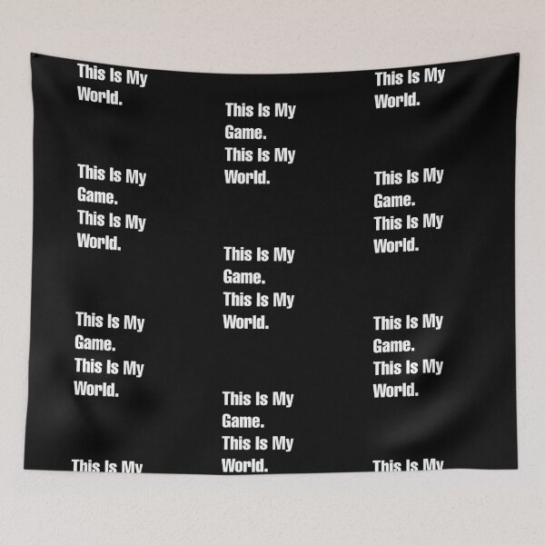 Item preview, Simple Text -This is my game. this is my world  designed and sold by swatiCreati0n.