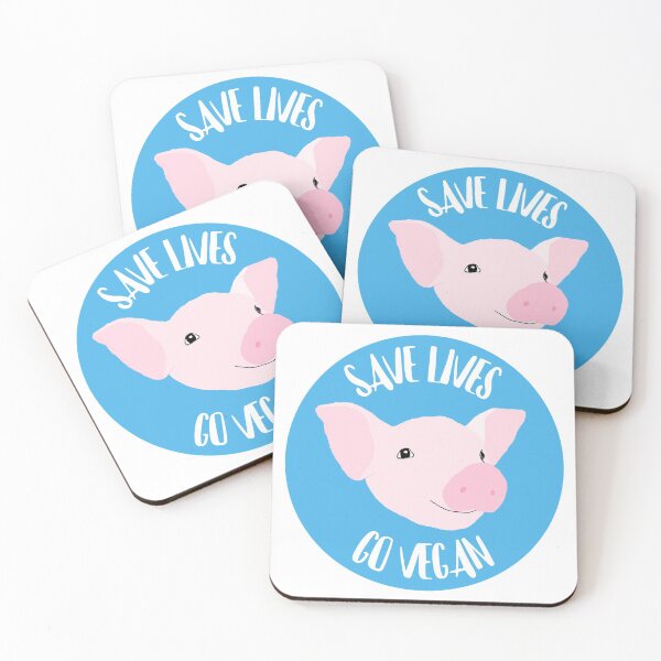 Item preview, Save Lives Go Vegan designed and sold by RevolutionInPaint.